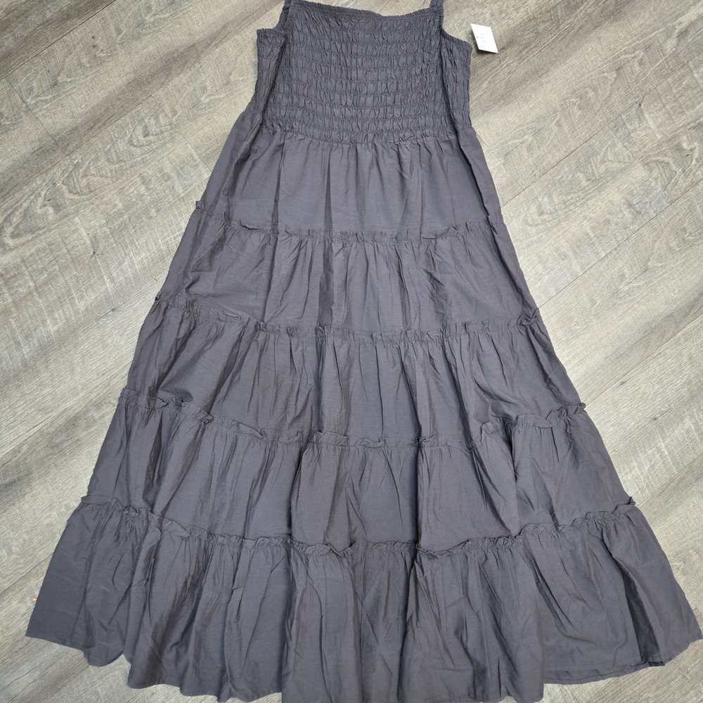 Chic Charcoal Maxi Dress